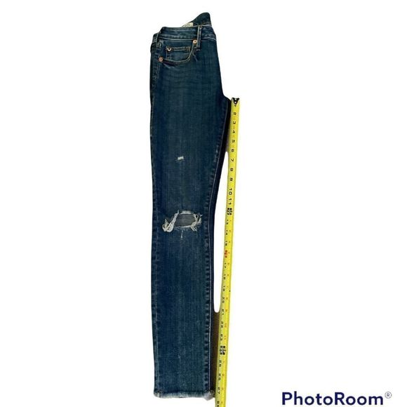 True religion Halle mid rise super skinny rip jeans size 25 - Picture 6 of 6